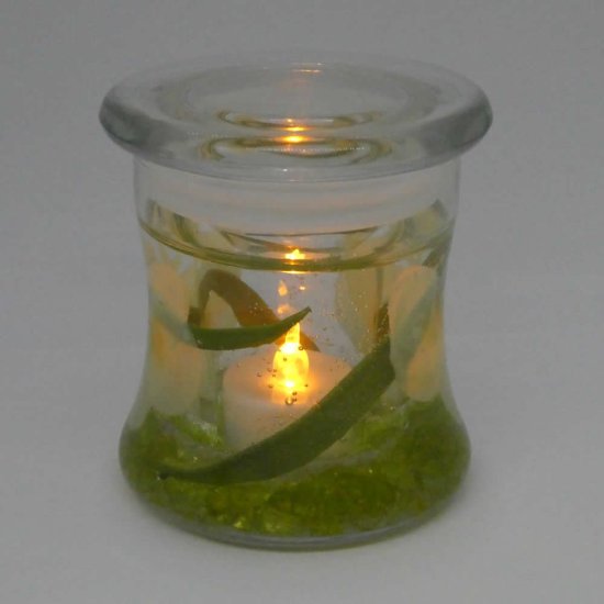 (image for) Flameless White Orchid Forever Candle Design