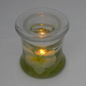 (image for) Flameless White Orchid Forever Candle Design