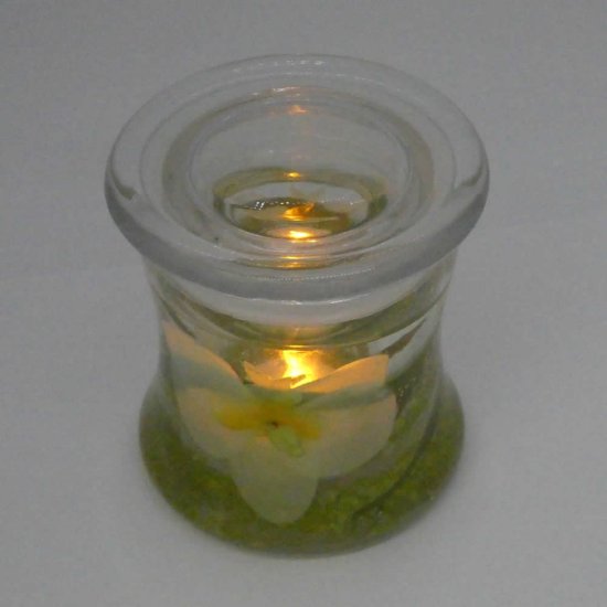 (image for) Flameless White Orchid Forever Candle Design