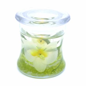 (image for) Flameless White Orchid Forever Candle Design