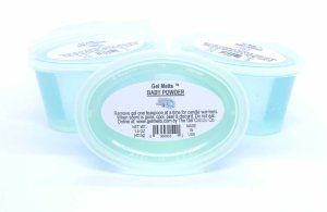 (image for) Baby Powder scented Gel Melts™ Gel Wax for warmers - 3 pack
