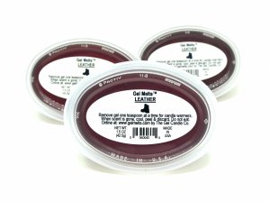 (image for) Leather scented Gel Melts™ for warmers - 3 pack