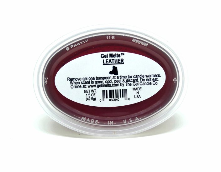 (image for) Leather scented Gel Melts™ for warmers - 3 pack