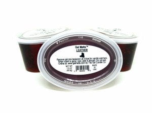 (image for) Leather scented Gel Melts™ for warmers - 3 pack