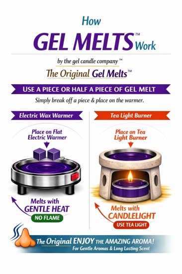 (image for) Lime Basil Mandarin Inspired Scented Gel Melts™ Gel Wax for warmers - 3 pack