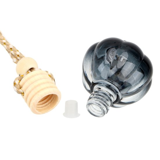 (image for) Black Round Glass Hanging Aroma Oil Diffuser w/ Funnel