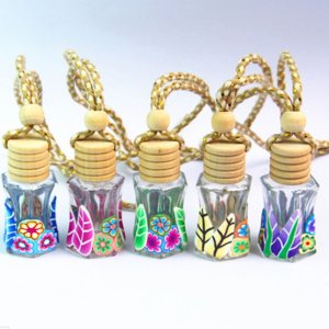 (image for) Hanging Aroma Oil Diffuser Glass Tropical Design w/ Funnel