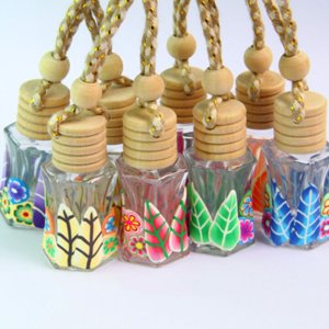 (image for) Hanging Aroma Oil Diffuser Glass Tropical Design w/ Funnel