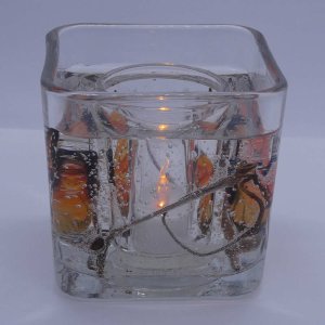 (image for) Flameless Monarch Butterfly Forever Gel Candle Design