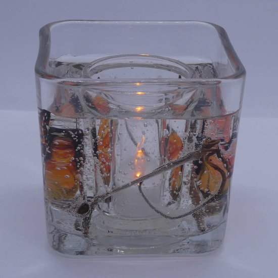 (image for) Flameless Monarch Butterfly Forever Gel Candle Design