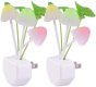 (image for) Pack of qty 2 Mushroom Color Changing LED Plug In Night Lights