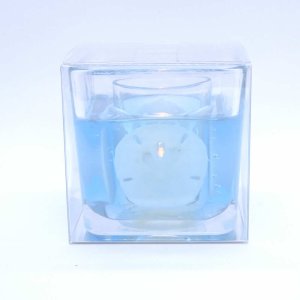(image for) Sand Dollar Flameless Forever Candle Cube With LED Tea Light