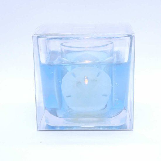 (image for) Sand Dollar Flameless Forever Candle Cube With LED Tea Light