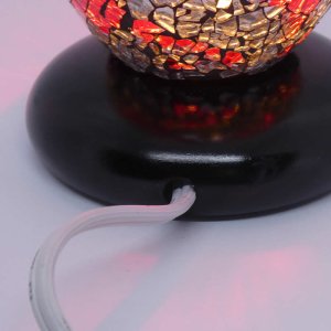 (image for) Red Black Silver Cracked Cylinder Dimmable Diffuser Warmer