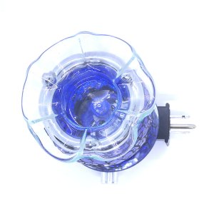 (image for) Cracked Glass Royal Blue Design Plugin Aroma Warmer Night Light