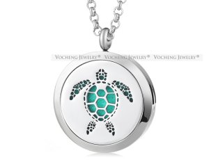 (image for) Sea Turtle Stainless Steel Aroma Vent Diffuser 30mm With Pads