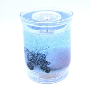 (image for) Sea Turtle Hatchling Forever Gel Candle With 4 Pack Tea Lights
