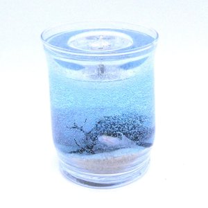 (image for) Sea Turtle Hatchling Forever Gel Candle With 4 Pack Tea Lights