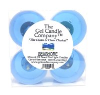 (image for) Seashore Scented Gel Candle Tea Lights - 4 pk.