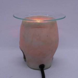 (image for) Skull Figurine Statue Oil Melt Warmer On Dimmer