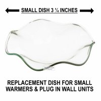 (image for) Small Glass Wavy Edges Glass Dish For Electric Plug In Warmers
