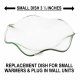 (image for) Small Glass Wavy Edges Glass Dish For Electric Plug In Warmers