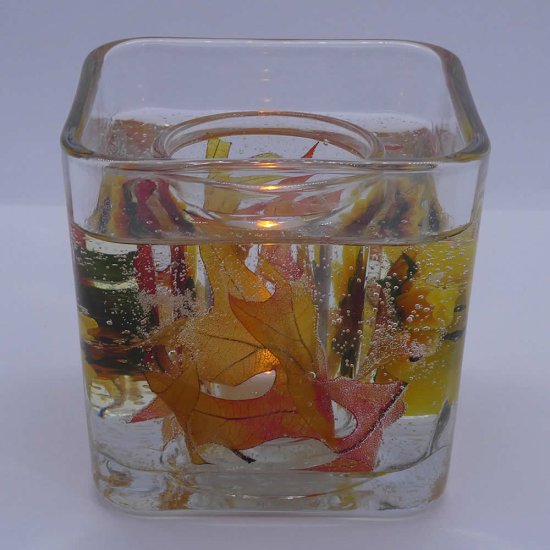 (image for) Flameless Fall Sunflower Forever Gel Candle Design