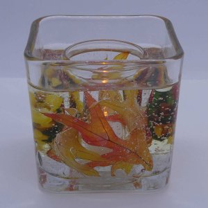 (image for) Flameless Fall Sunflower Forever Gel Candle Design