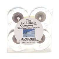(image for) Clean Sheets Scented Gel Candle Tea Lights - 4 pk.