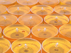(image for) Orange Blossom Scented Gel Candle Tea Lights - 4 pk.