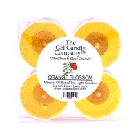 (image for) Orange Blossom Scented Gel Candle Tea Lights - 4 pk.