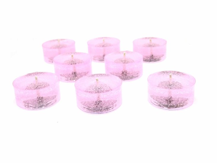 (image for) Cherry Blossom Scented Gel Candle Tea Lights - 24 pk.