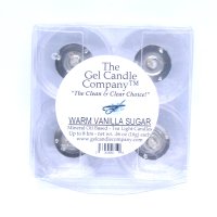(image for) Warm Vanilla Sugar Scented Gel Candle Tea Lights - 4 pk.