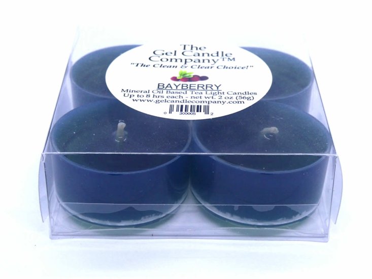 (image for) Bayberry Scented Gel Candle Tea Lights - 4 pk.