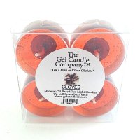 (image for) Cloves Scented Gel Candle Tea Lights - 4 pk.