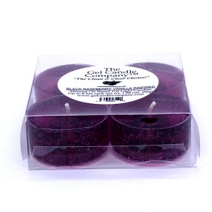 (image for) Black Raspberry Vanilla Inspired Gel Candle Tea Lights - 4 pk.