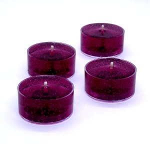(image for) Black Raspberry Vanilla Inspired Gel Candle Tea Lights - 4 pk.
