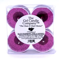 (image for) Black Raspberry Vanilla Inspired Gel Candle Tea Lights - 4 pk.