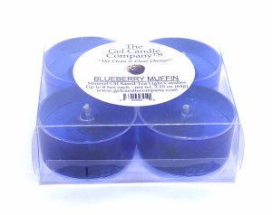 (image for) Blueberry Muffin Scented Gel Candle Tea Lights - 4 pk.