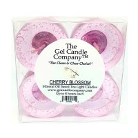 (image for) Cherry Blossom Scented Gel Candle Tea Lights - 4 pk.
