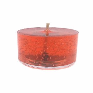 (image for) Cinnamon Spice Scented Gel Candle Tea Lights - 4 pk.