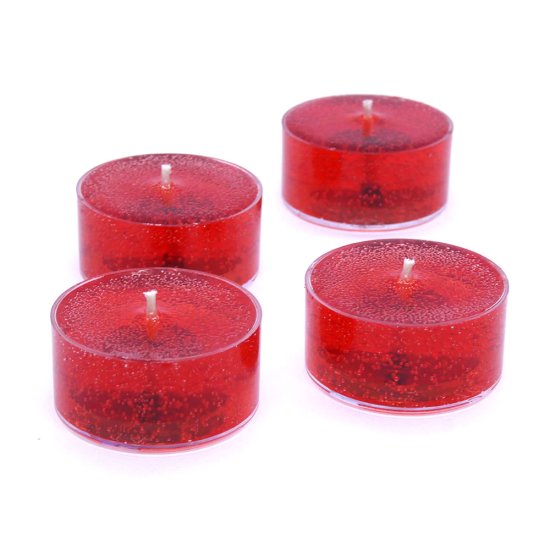 (image for) Cinnamon Spice Scented Gel Candle Tea Lights - 4 pk.