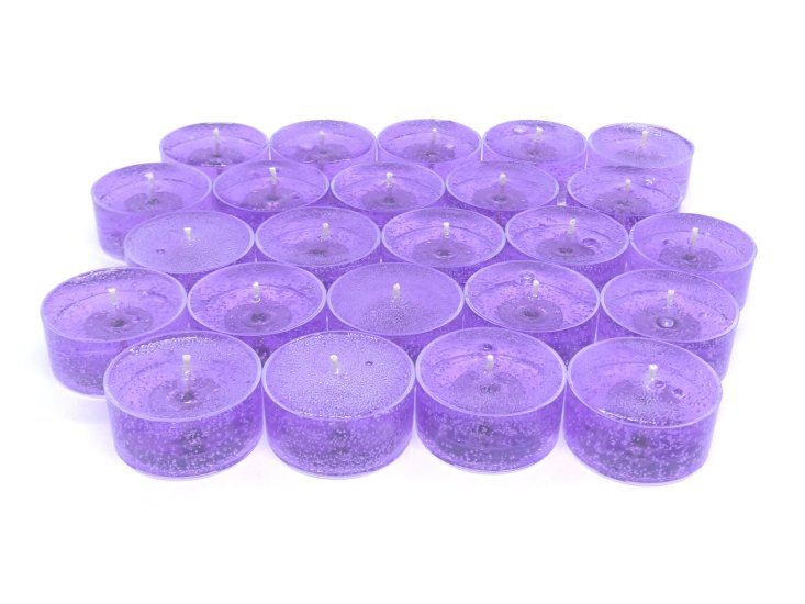 (image for) Lavender Scented Gel Candle Tea Lights - 4 pk.