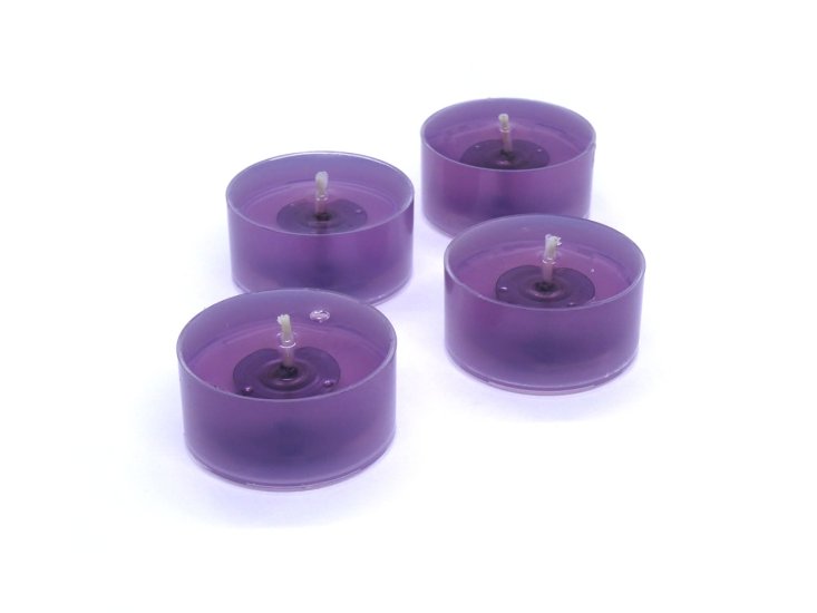 (image for) Lilac Scented Gel Candle Tea Lights - 4 pk.