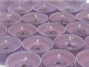 (image for) Lilac Scented Gel Candle Tea Lights - 4 pk.
