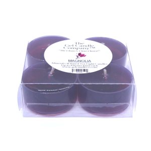 (image for) Magnolia Scented Gel Candle Tea Lights - 4 pk.