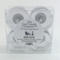 (image for) Man Cave Scented Gel Candle Tea Lights - 4 pk.