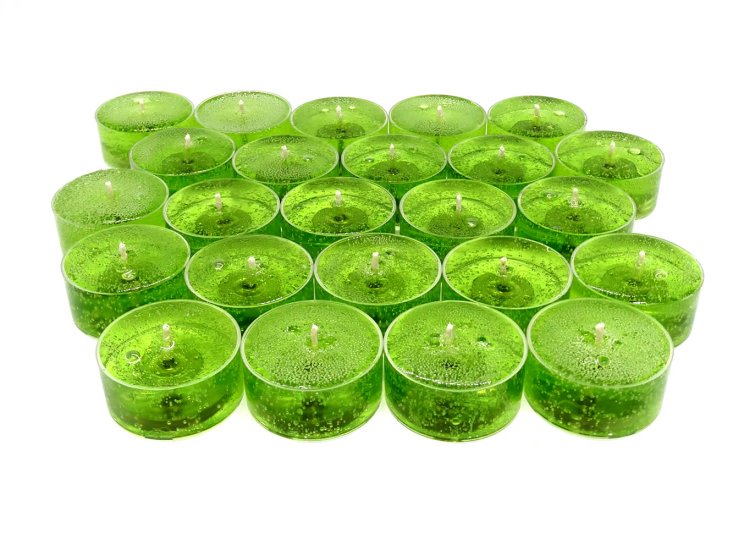 (image for) Sage and Citrus Scented Gel Candle Tea Lights - 4 pk.