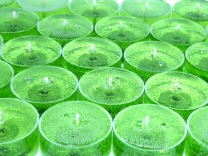 (image for) Sage and Citrus Scented Gel Candle Tea Lights - 4 pk.