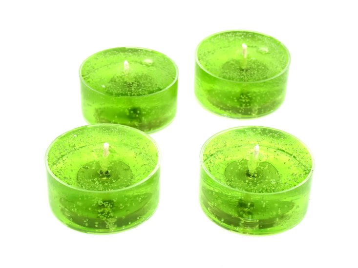 (image for) Sage and Citrus Scented Gel Candle Tea Lights - 4 pk.